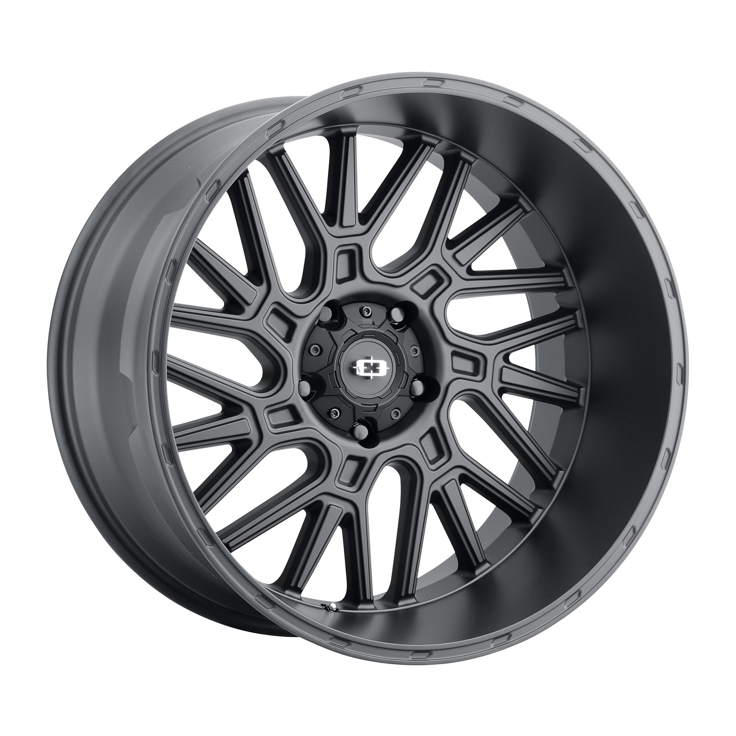 20x10 Vision 404 Brawl Satin Black Wheel 5x5.5 (-25mm)