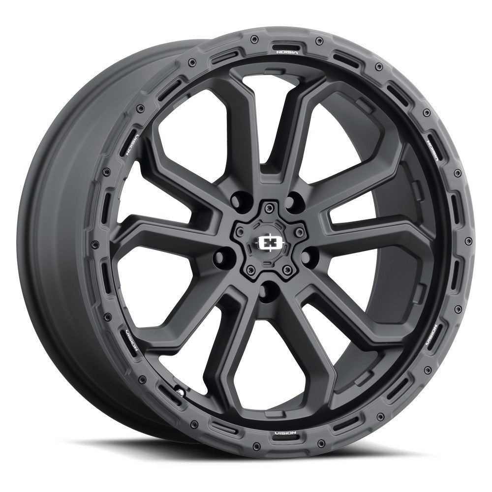 17x9 Vision 405 Korupt Satin Black Wheel 5x150 (12mm)