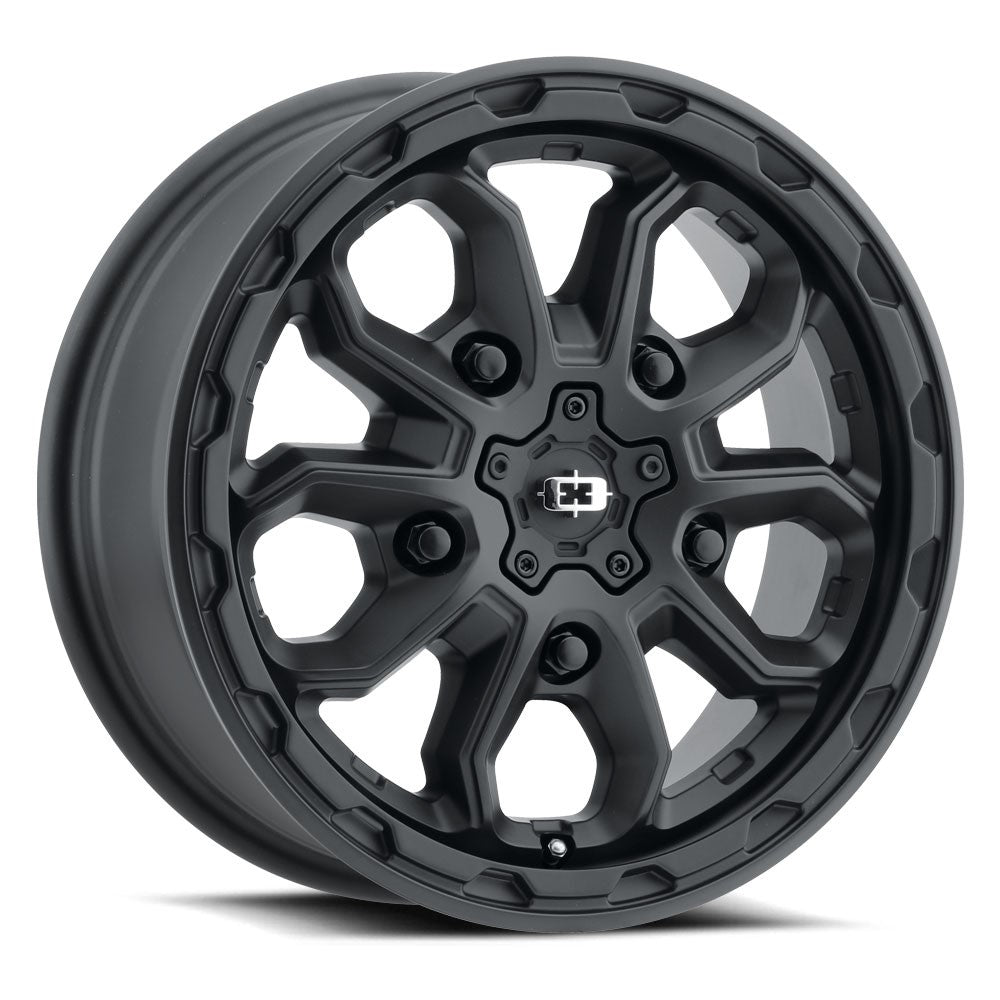 16x6.5 Vision 410 Korupt Satin Black Wheel 5x130 (45mm)
