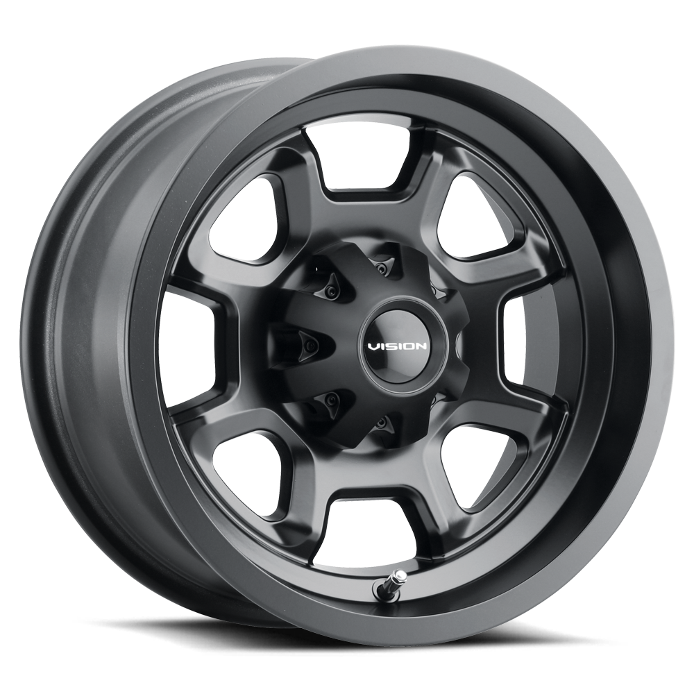 14x7 Vision 415 Bomb Matte Black Wheel 4x115 (2.5mm)