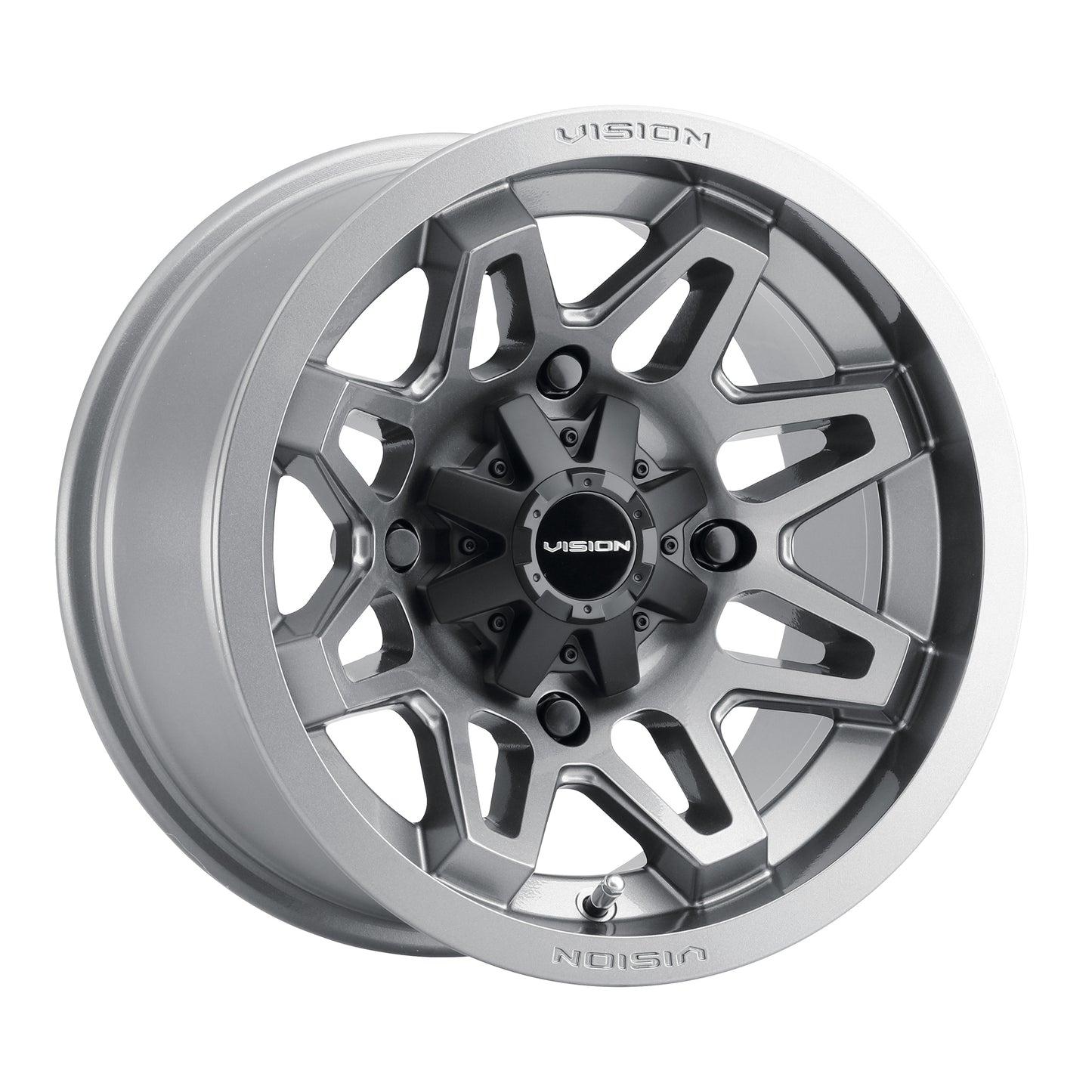 12x7 Vision 416 Se7en Gunmetal UTV Wheel 4x137 (2.5mm)