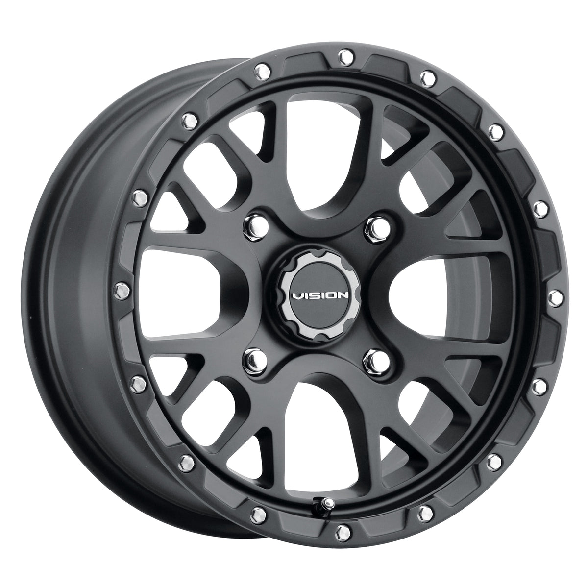 14x7 Vision 545 Rocker Satin Black Wheel 4x100 (13mm)