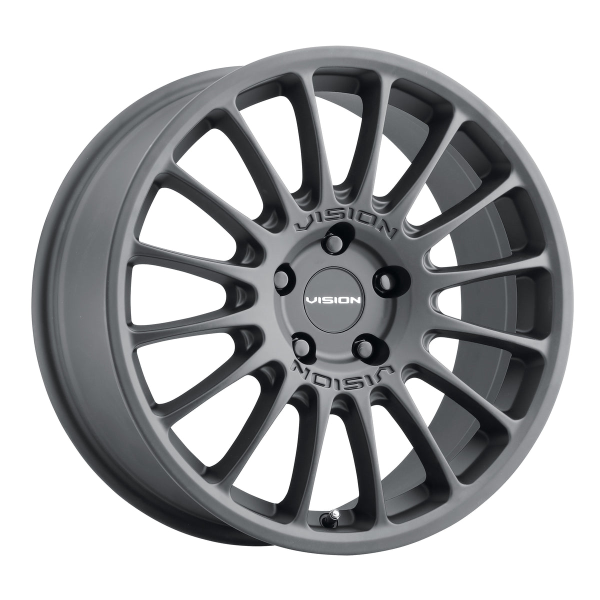 18x8 Vision 477 Monaco Satin Black Wheel 5x4.5 (38mm)