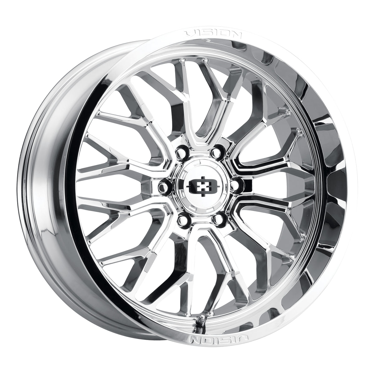 20x12 Vision 402 Riot Chrome Wheel 6x5.5 (-51mm)