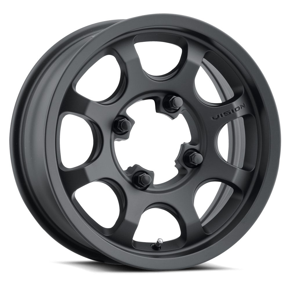 15x6 Vision ATV/UTV 351 Flow Satin Black Wheel 4x156 (25.6mm)