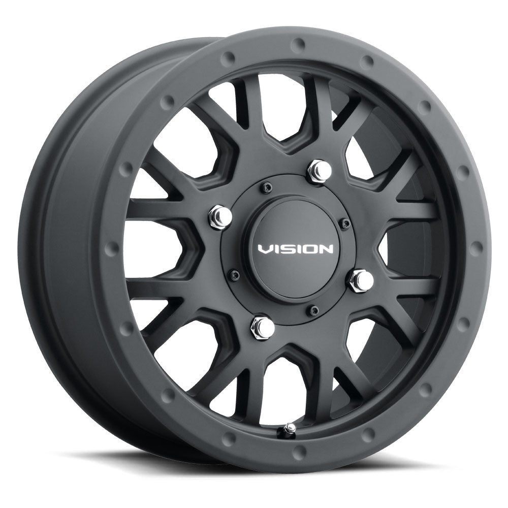 14x7 Vision GV8 Invader Satin Black UTV Wheel 4x110 (38.2mm)