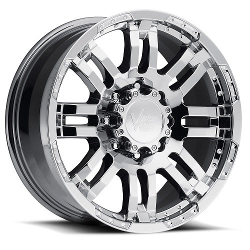 18x8.5 Vision Off-Road 375 Warrior Chrome Wheel 8x6.5 (18mm)