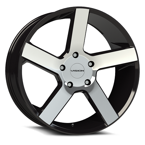 20x9 Vision 472 Switchback Gloss Black Machined Face Wheel 6x132 (30mm)