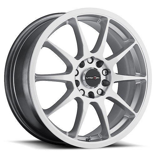 16x7 Vision 425 Bane Hyper Silver Wheel 5x112/5x4.5 (48mm)