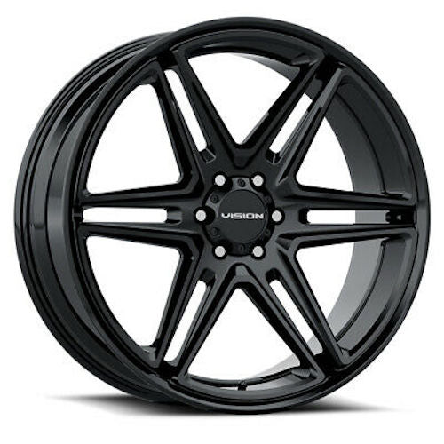 20x9 Vision 476 Wedge Gloss Black Wheel 5x115 (15mm)