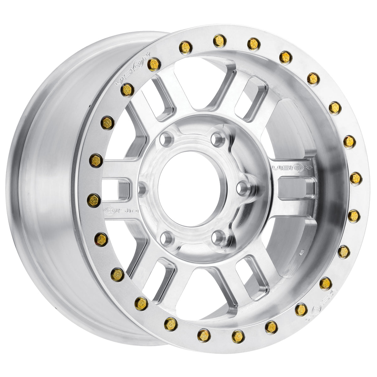 17x9.5 Vision 398 Manx Competition Beadlock Machined Wheel 8x6.5 (-18mm)