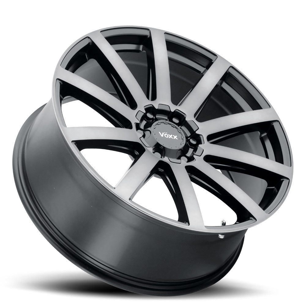 22x9 Voxx Vento Gloss Black Dark Tint Wheel 6x135/6x5.5 (30mm)