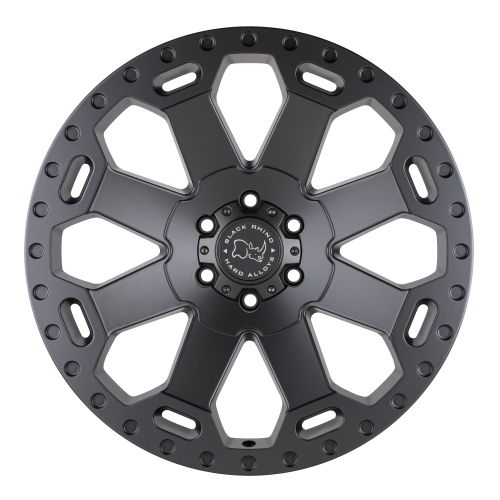 22x10 Black Rhino WARLORD MATTE GUNMETAL Wheel 6x5.5 (-12mm)