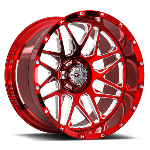 22x12 Worx Forged WF819RT Polished & Red Tint Wheel 6x5.5 (-44mm)