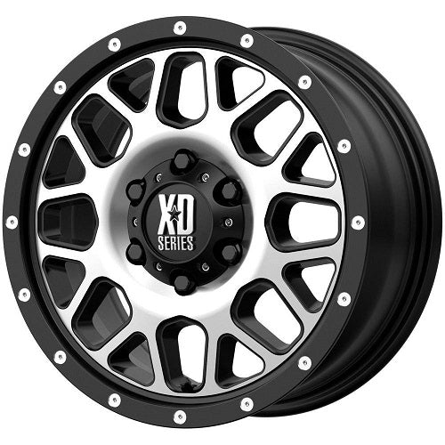 17x7.5 XD820 Grenade Satin Black W/Machined Face Wheel 6x130 (45mm)