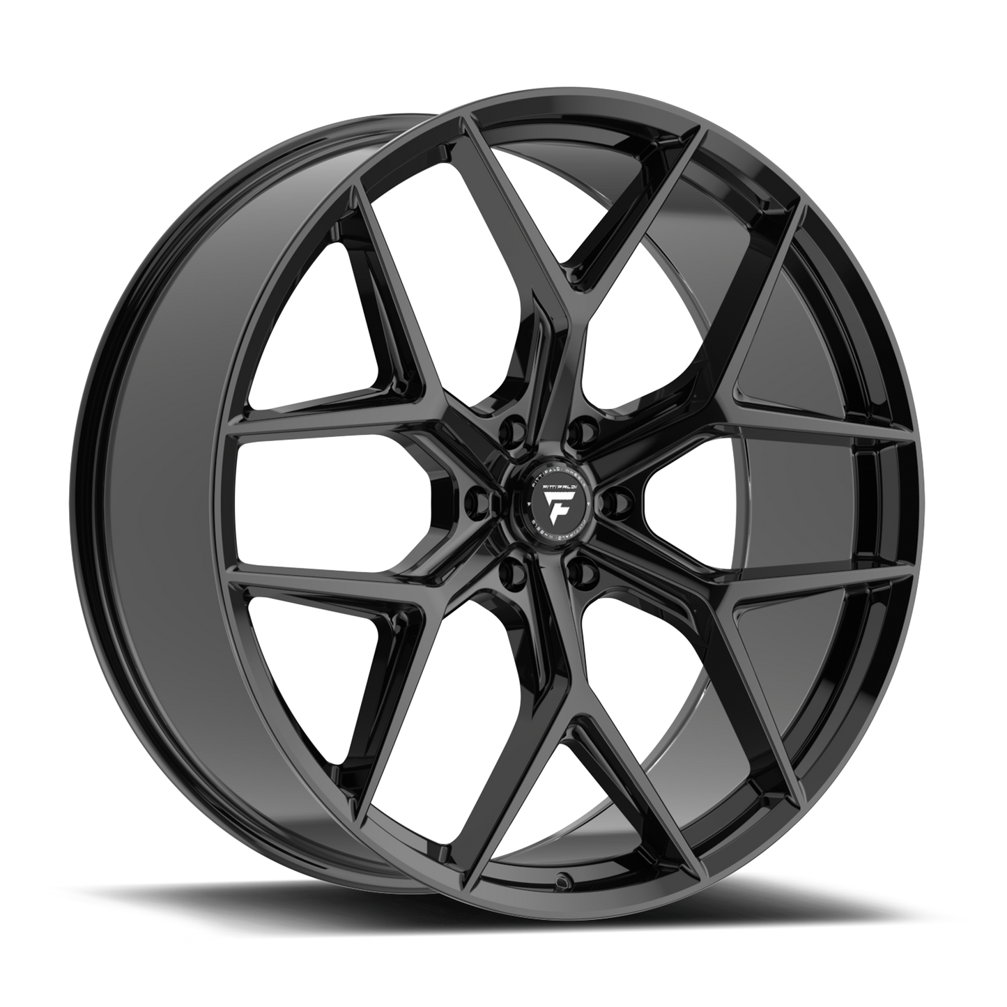 22x9.5 Fittipaldi FS374B Gloss Black Wheel 6x135 (25mm)