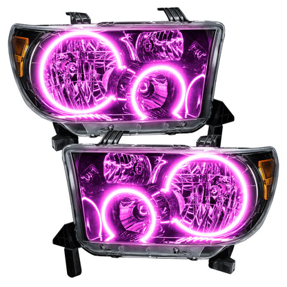 Oracle 07-11 Toyota Tundra Pre-Assembled Headlights - Black Housing - w/ BC1 Controller