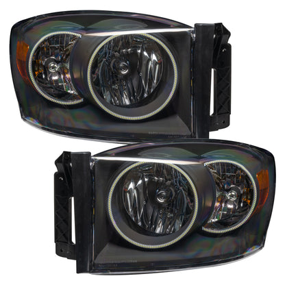Oracle 07-08 Dodge Ram SMD HL - Black - ColorSHIFT w/ Simple Controller