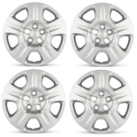 16x18 Road Roady RRW-8041 Silver Plastic Covercaps Set of 4