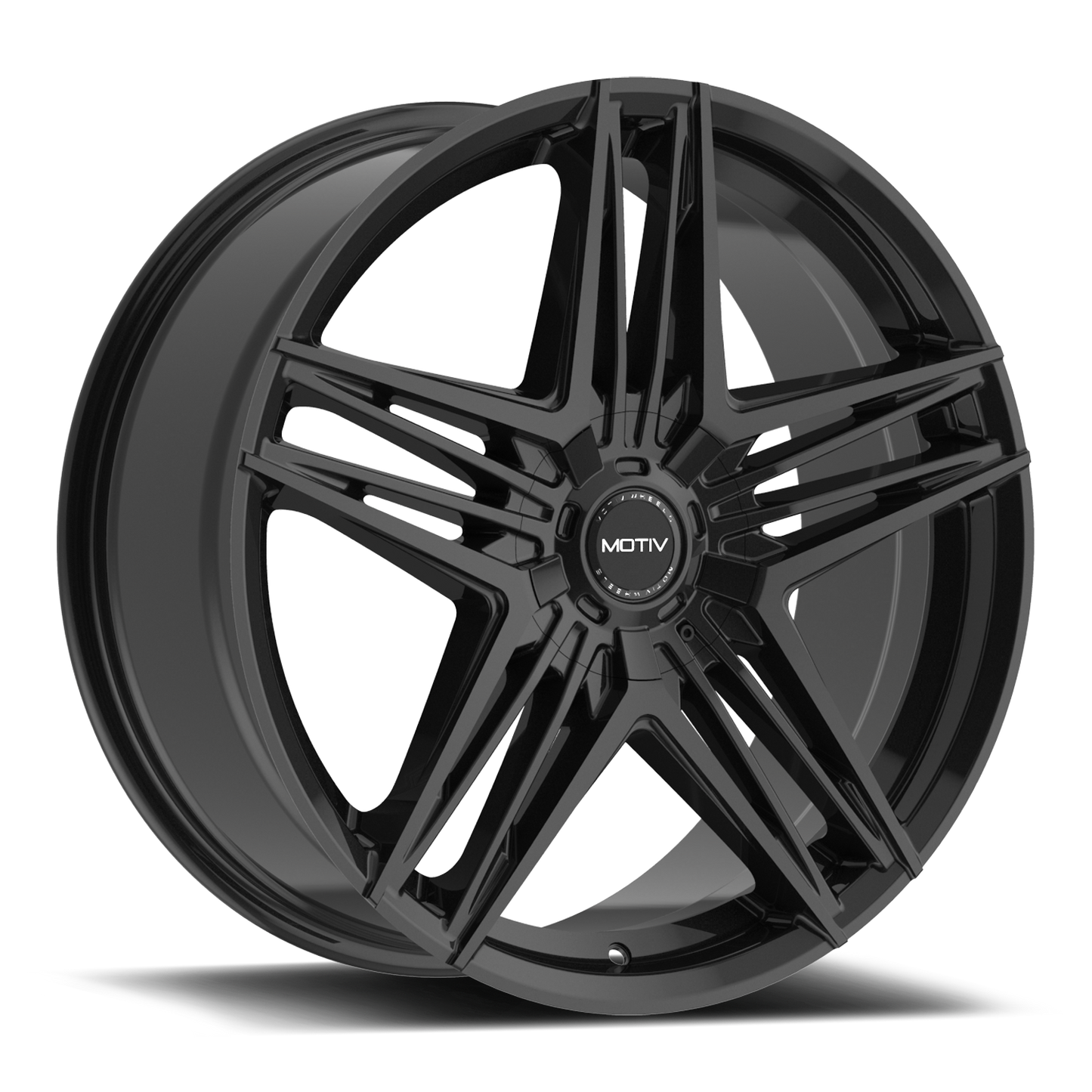 16x7.5 Motiv 440B Lunar Gloss Black Wheel 5x100/5x4.5 (40mm)