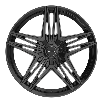 16x7.5 Motiv 440B Lunar Gloss Black Wheel 5x100/5x4.5 (40mm)
