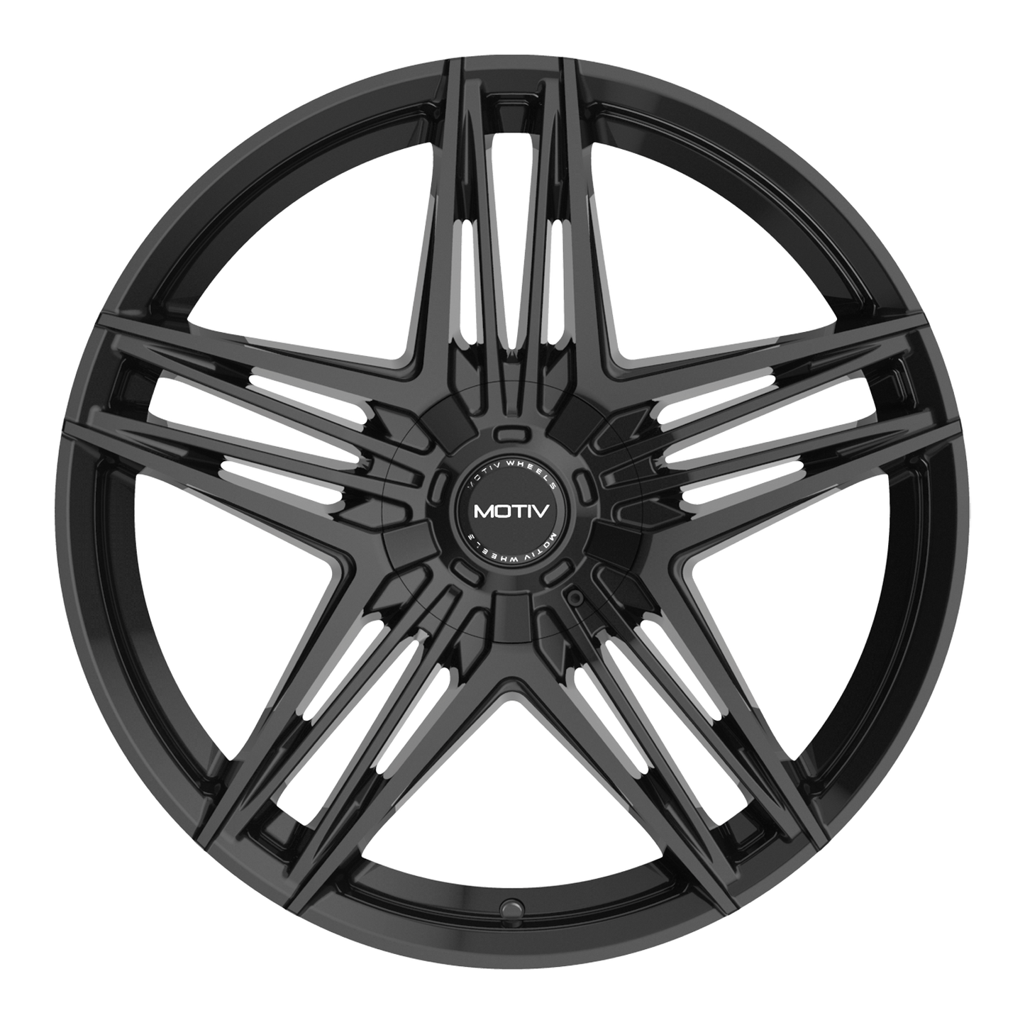 16x7.5 Motiv 440B Lunar Gloss Black Wheel 5x4.5/5x120 (40mm)