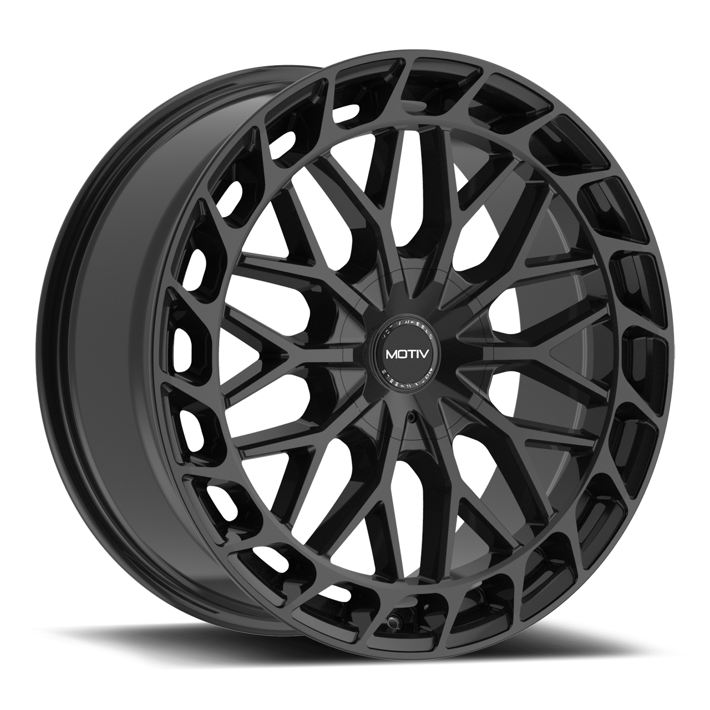 20x8.5 Motiv 442B Breach Gloss Black Wheel 5x4.5/5x120 (40mm)