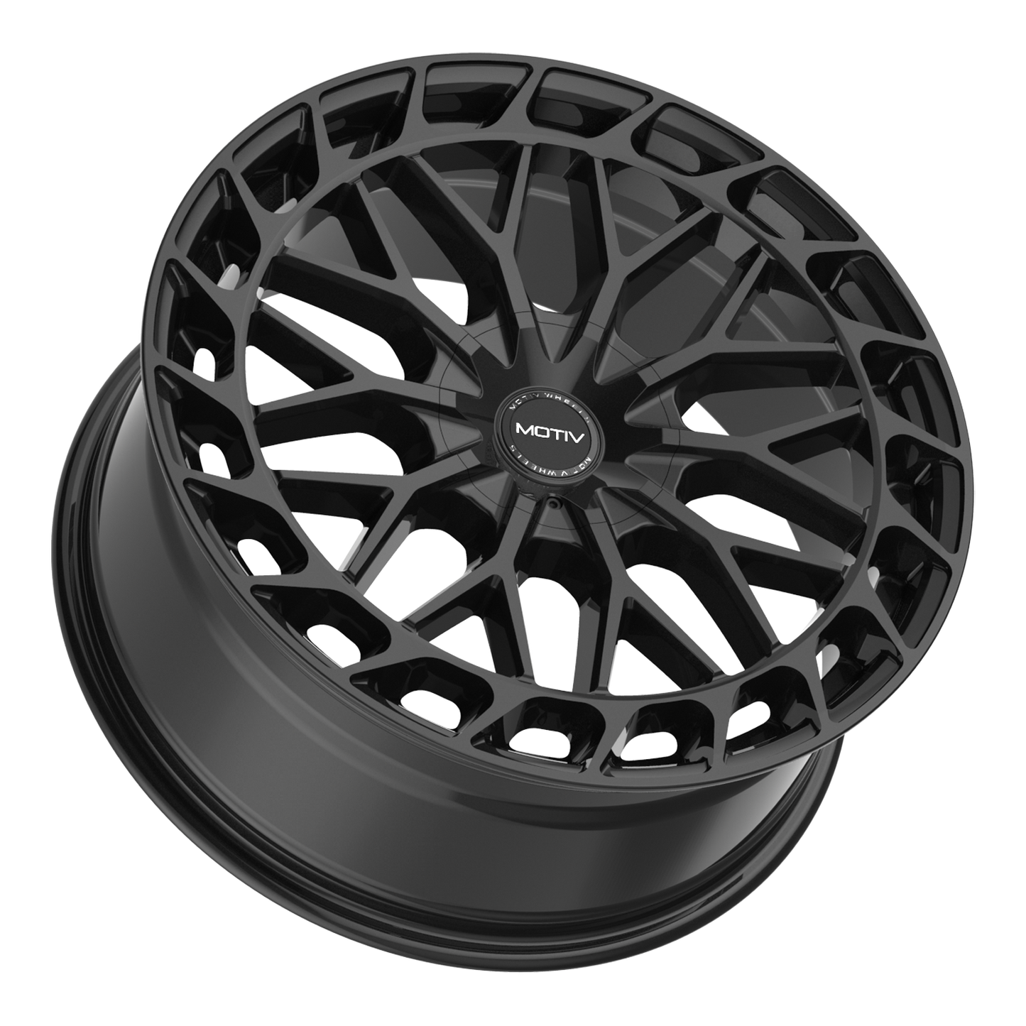 17x7.5 Motiv 442B Breach Gloss Black Wheel 5x112/5x4.5 (40mm)