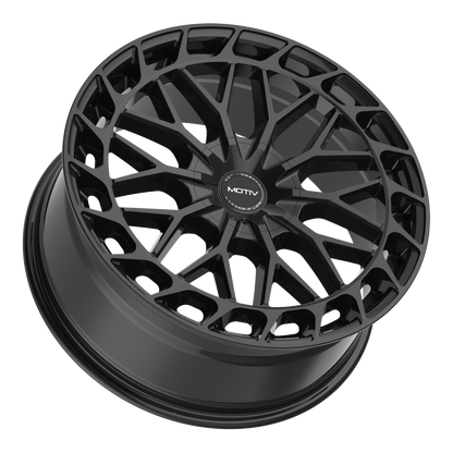 17x7.5 Motiv 442B Breach Gloss Black Wheel 5x112/5x4.5 (40mm)