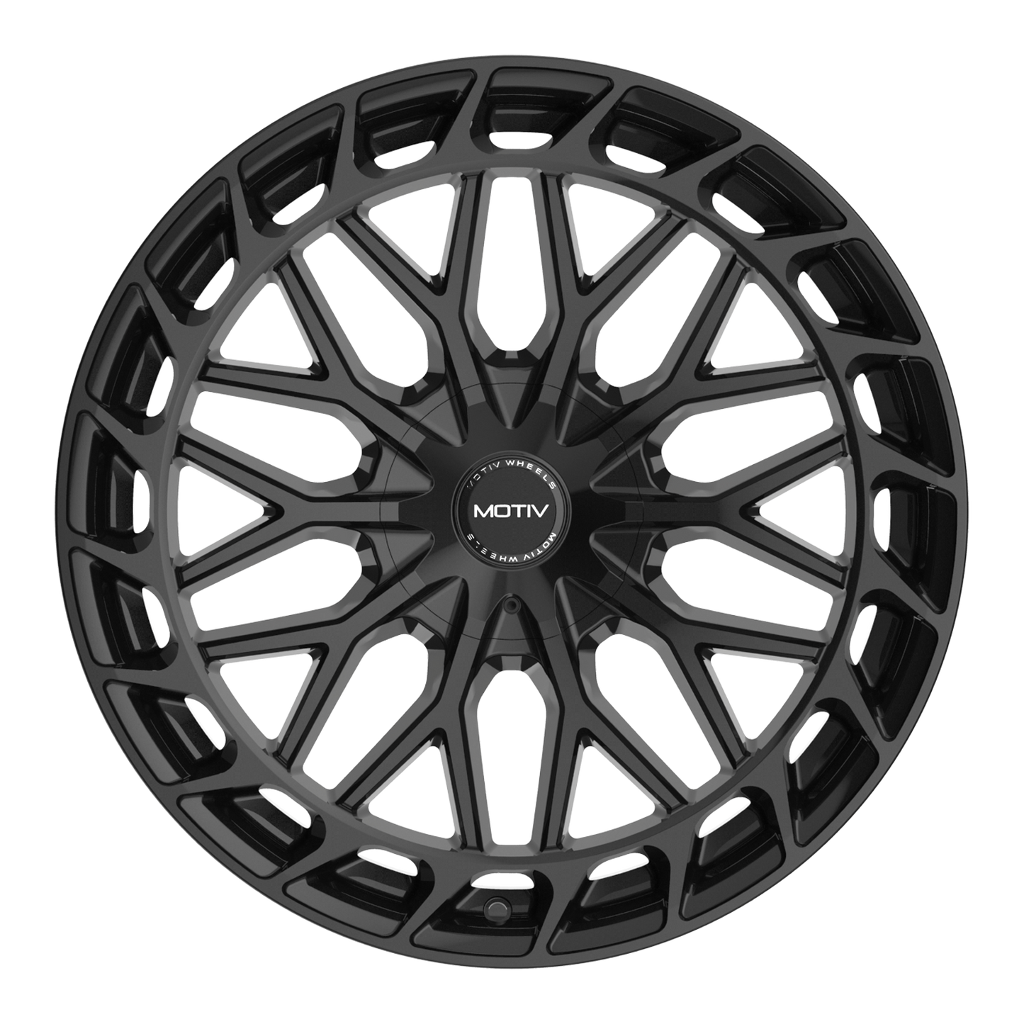 17x7.5 Motiv 442B Breach Gloss Black Wheel 5x112/5x4.5 (40mm)