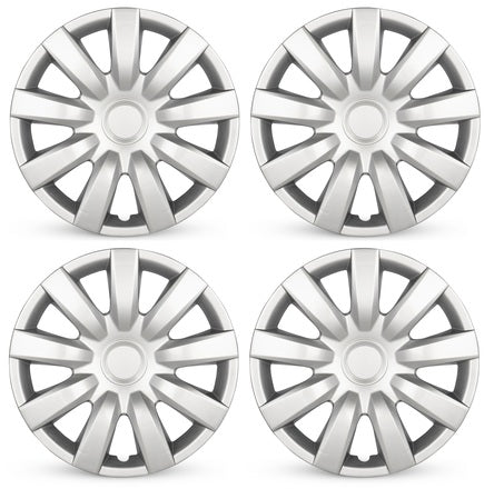 15x Road Roady RRW-61136 Silver Plastic Covercaps Set of 4