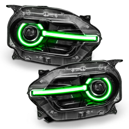 Oracle 2021 Ford Bronco Sport RGB+W Headlight DRL + Halo  - ColorSHIFT w/ RF Controller