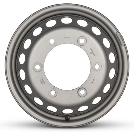 16x5.5 Road Roady RRW-85413 Silver Steel DUALLY Wheel 6x205 (161mm)