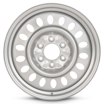 17x7 Road Ready Wheels RRW-5134S Silver Steel Wheel 6x5 (50mm)