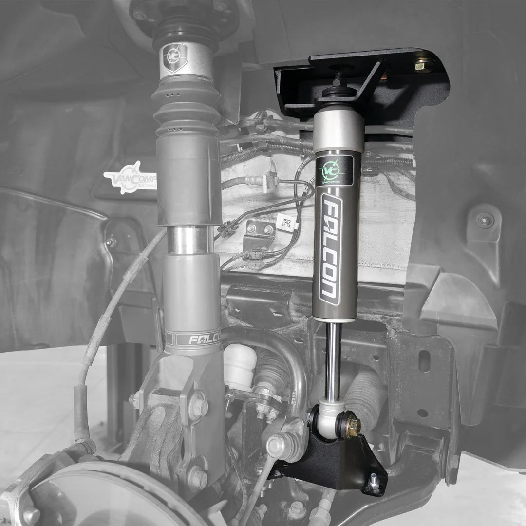 FRONT FALCON 2.1 MONOTUBE SHOCK KIT WITH BRACKETS - SPRINTER 4X4, 15-UP, 2500 OR 3500