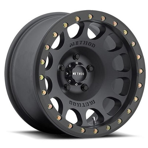 17x8.5 Method MR105 BEADLOCK Matte Black Wheel 8x6.5 (0mm)