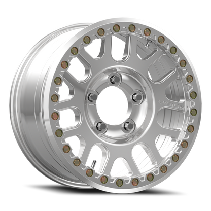 17x9 Vision 111BL F-Nemesis Polished FORGED BEADLOCK Wheel 5x5.5 (26mm)