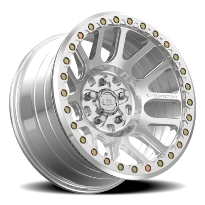 18x9 Vision 111BL F-Nemesis Polished FORGED BEADLOCK Wheel 5x5 (-12mm)