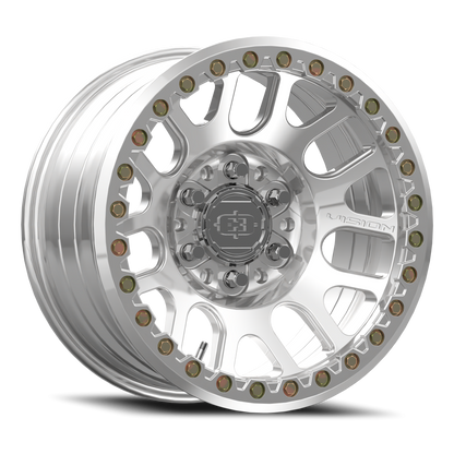 17x9 Vision 111BL F-Nemesis Polished FORGED BEADLOCK Wheel 6x5.5 (-12mm)