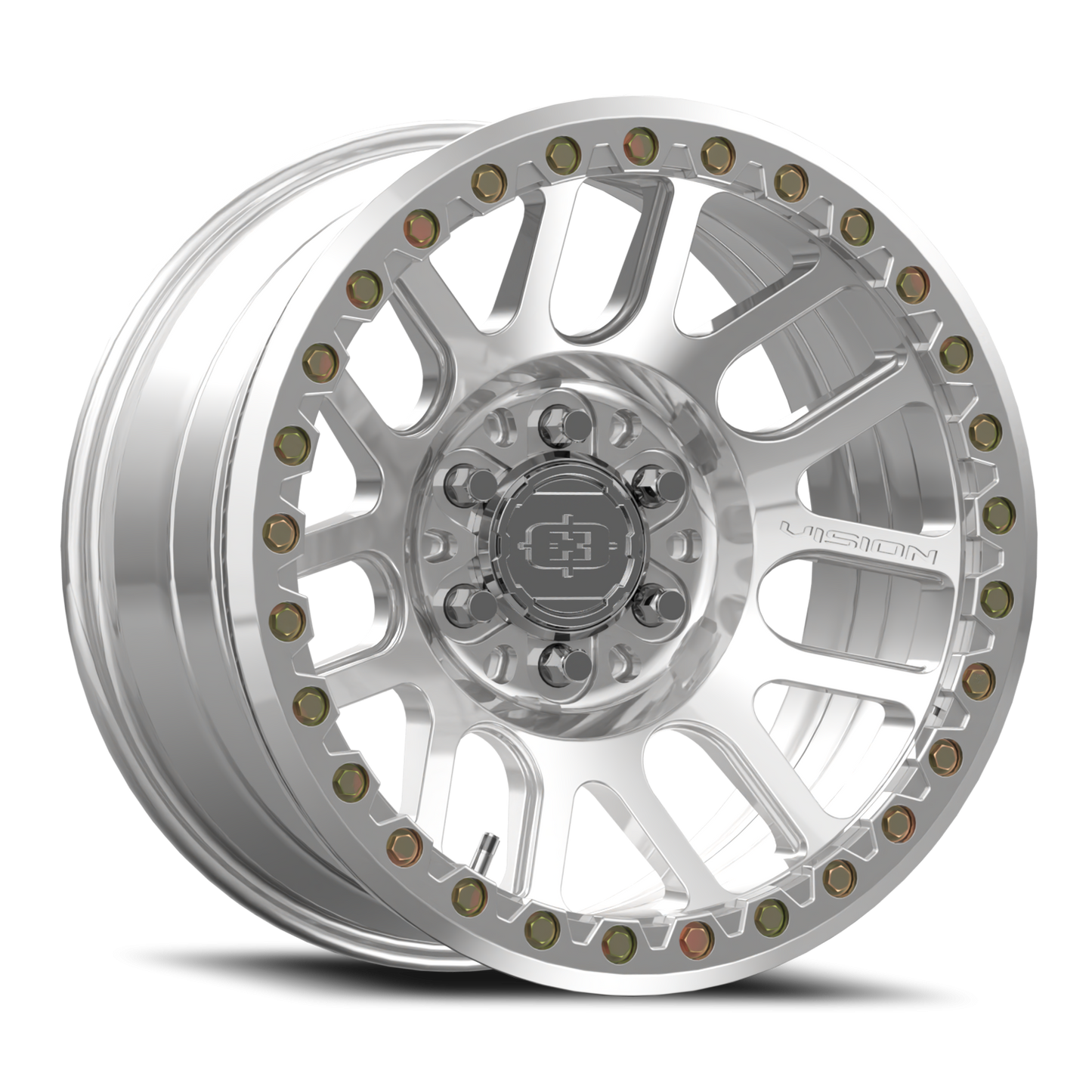 18x9 Vision 111BL F-Nemesis Polished FORGED BEADLOCK Wheel 6x135 (-12mm)