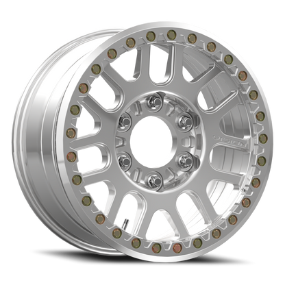 18x9 Vision 111BL F-Nemesis Polished FORGED BEADLOCK Wheel 6x6.5 (26mm)
