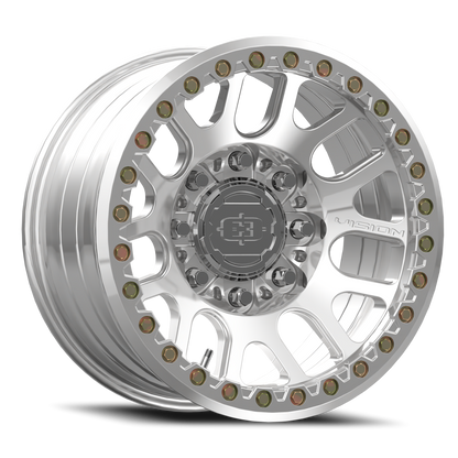 17x9 Vision 111BL F-Nemesis Polished FORGED BEADLOCK Wheel 8x6.5 (-12mm)
