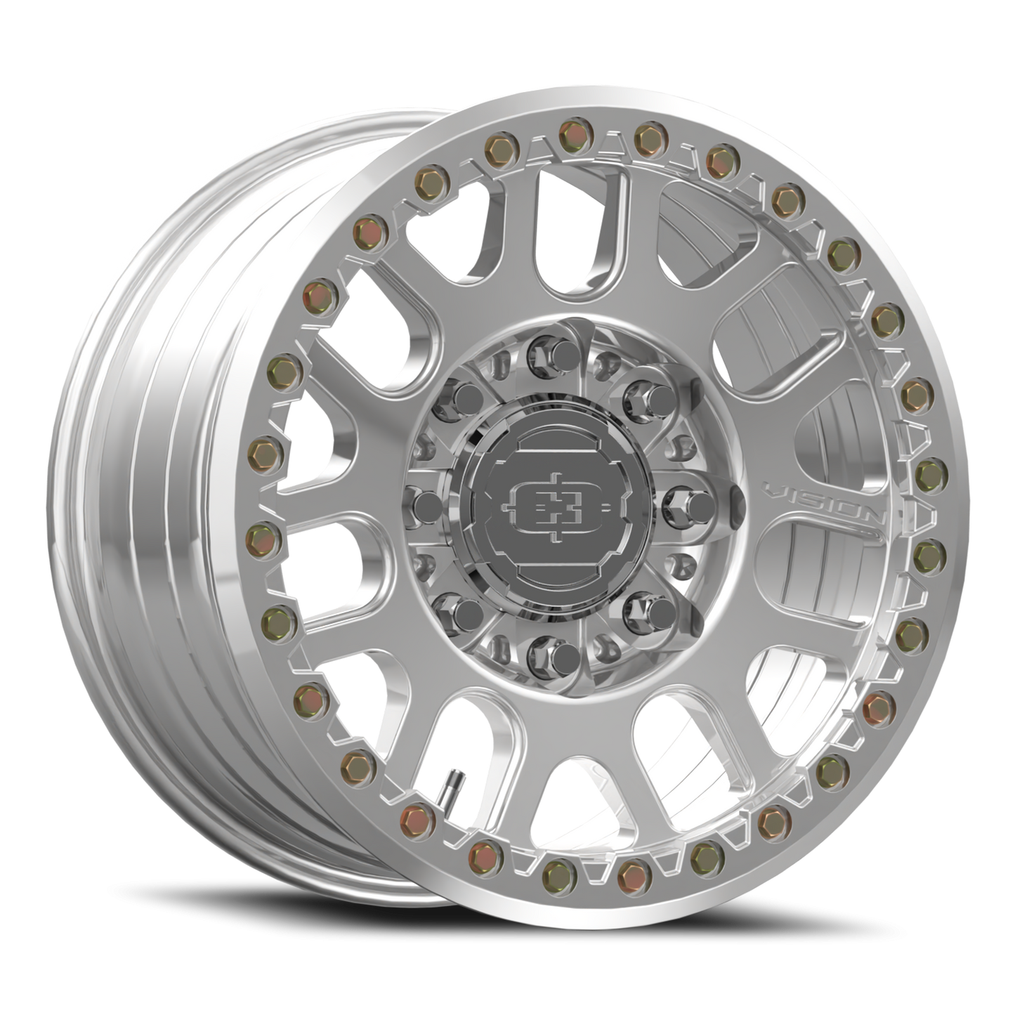 17x9 Vision 111BL F-Nemesis Polished FORGED BEADLOCK Wheel 8x6.5 (26mm)