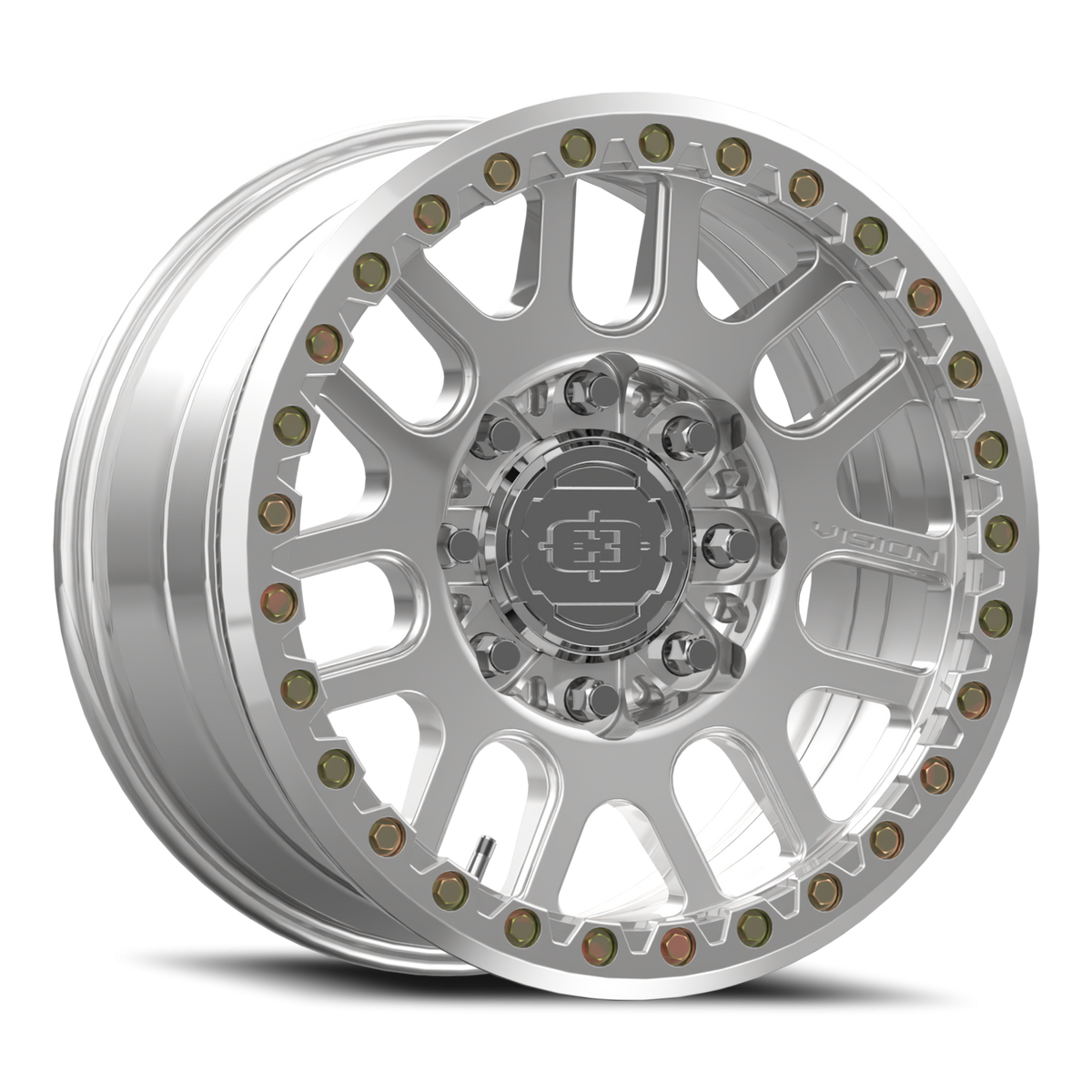 18x9 Vision 111BL F-Nemesis Polished FORGED BEADLOCK Wheel 8x170 (26mm)