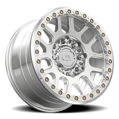 18x9 Vision 111BL F-Nemesis Polished FORGED BEADLOCK Wheel 8x170 (26mm)