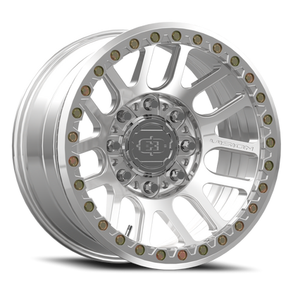 18x9 Vision 111BL F-Nemesis Polished FORGED BEADLOCK Wheel 8x6.5 (-12mm)