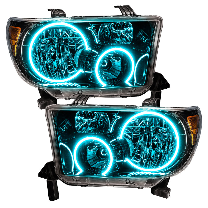 Oracle 07-11 Toyota Tundra Pre-Assembled Headlights - Black Housing - w/ BC1 Controller