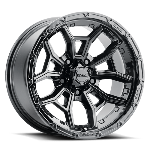 17x9 Ultra 125BK Warmonger 5 Gloss Black Wheel 5x5.5 (-12mm)
