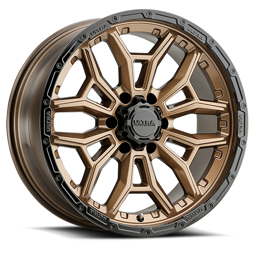 17x9 Ultra 126BZ Warmonger 6 Bright Bronze W/ Gloss Black Lip Wheel 6x5.5 (12mm)