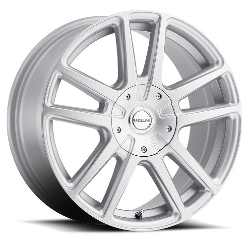 15x7 Raceline 145S Silver Silver Wheel 5x110/5x115 (+40mm)
